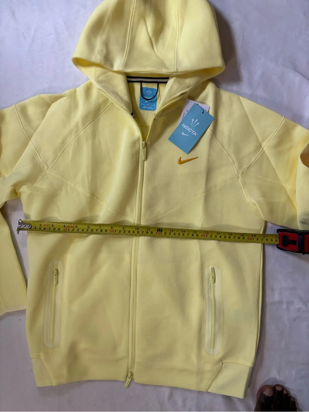 Nike Tech NOCTA Sportwear Lemon Yellow Hooded Jacket and Pants Set